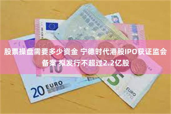 股票操盘需要多少资金 宁德时代港股IPO获证监会备案 拟发行不超过2.2亿股